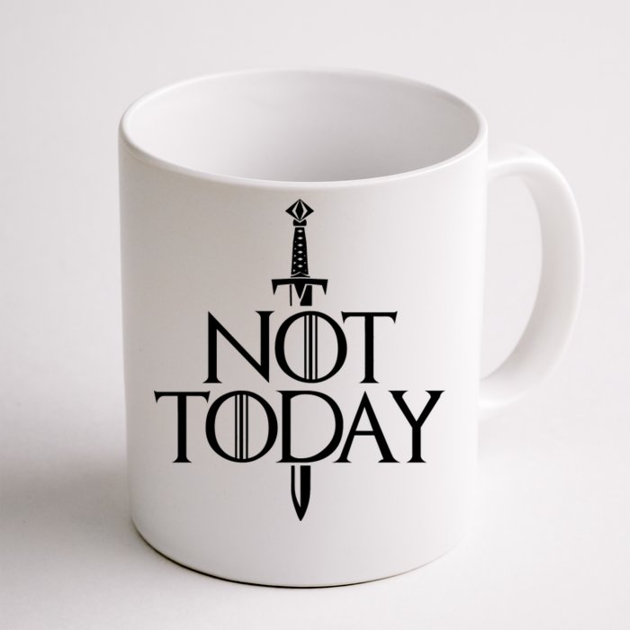 Not Today God Of Death Front & Back Coffee Mug