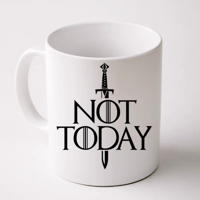 Not Today God Of Death Front & Back Coffee Mug