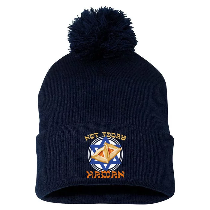 Not Today Haman Pom Pom 12in Knit Beanie