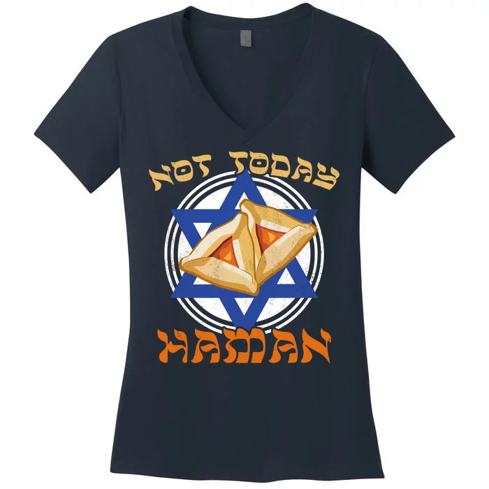 Not Today Haman Women's V-Neck T-Shirt