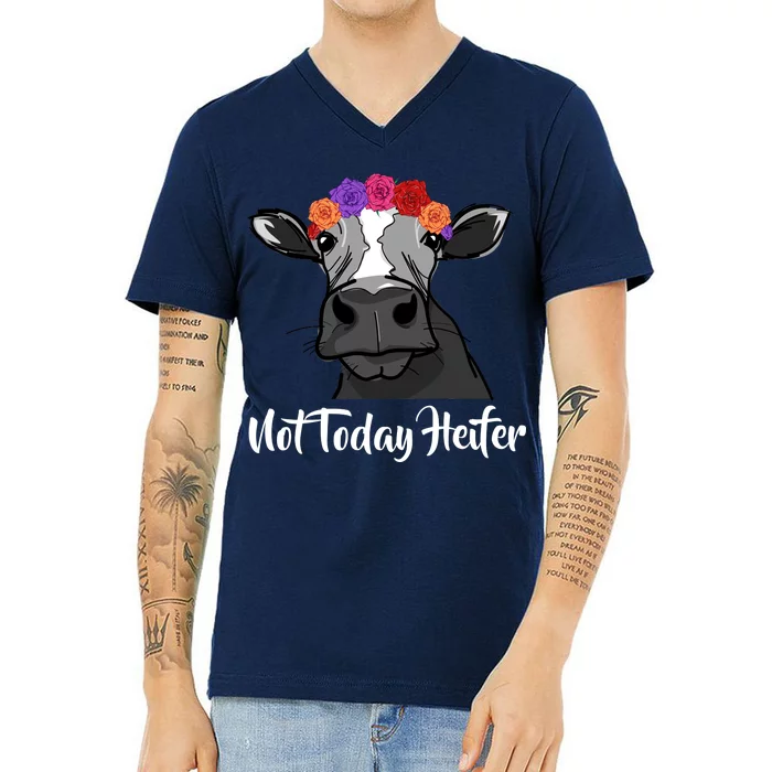 Not Today Heifer V-Neck T-Shirt