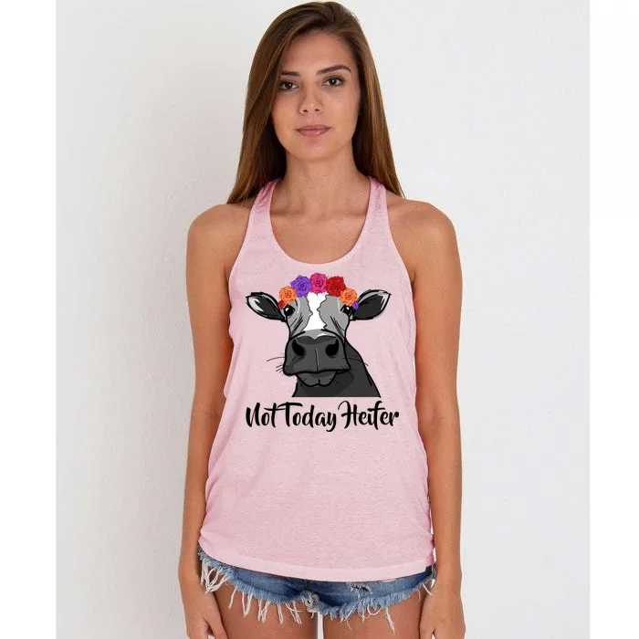 Not Today Heifer Women's Knotted Racerback Tank