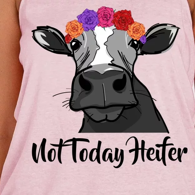 Not Today Heifer Women's Knotted Racerback Tank