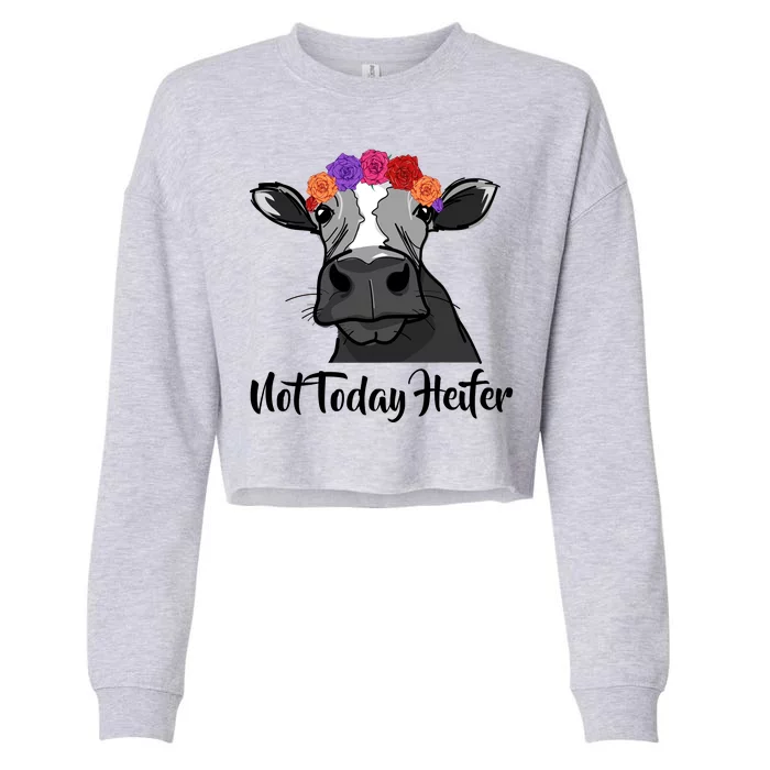 Not Today Heifer Cropped Pullover Crew