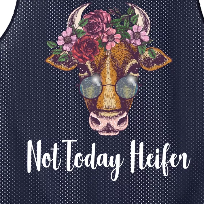 Not Today Heifer Funny Mesh Reversible Basketball Jersey Tank