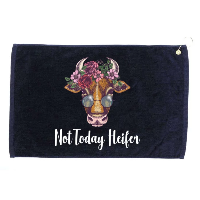 Not Today Heifer Funny Grommeted Golf Towel