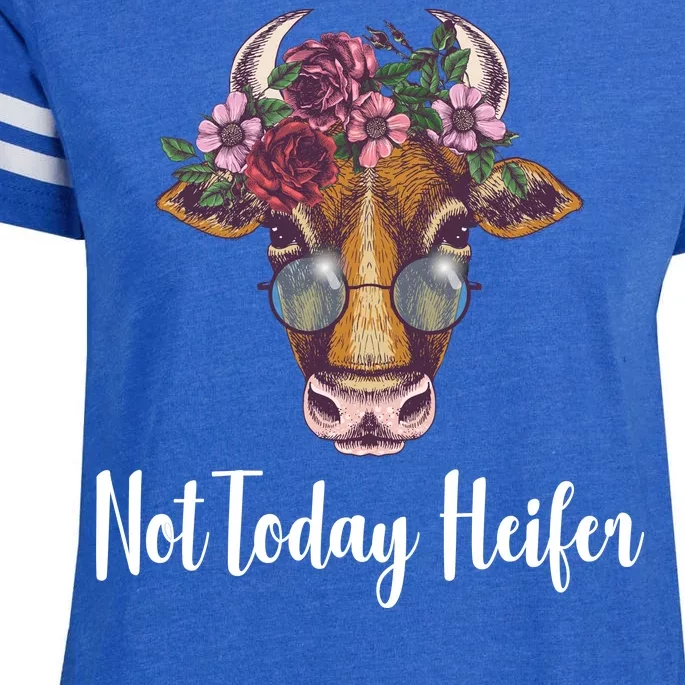 Not Today Heifer Funny Enza Ladies Jersey Football T-Shirt