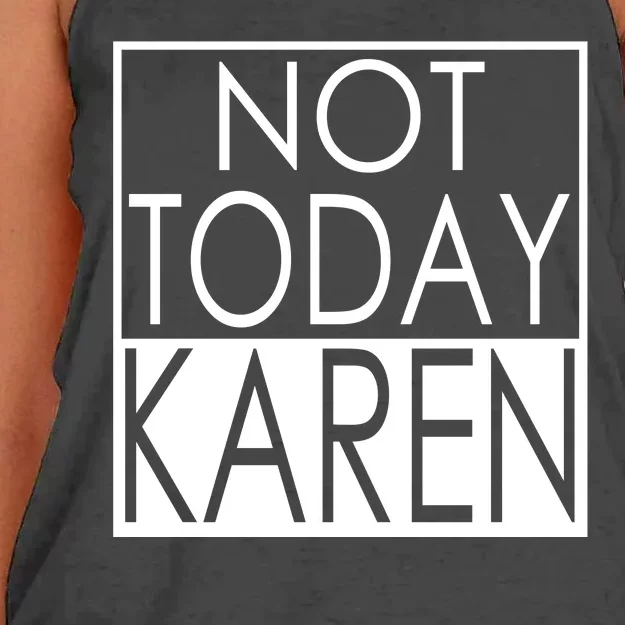 Not Today Karen Women's Knotted Racerback Tank