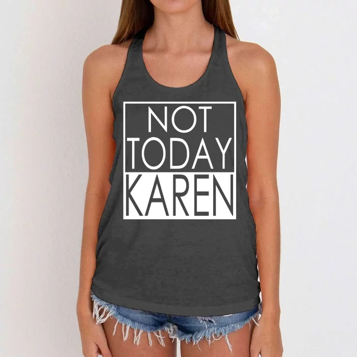 Not Today Karen Women's Knotted Racerback Tank