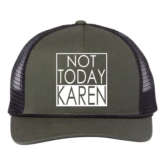 Not Today Karen Retro Rope Trucker Hat Cap