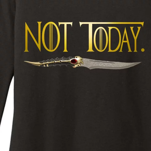 Not Today Limited Edition Womens CVC Long Sleeve Shirt