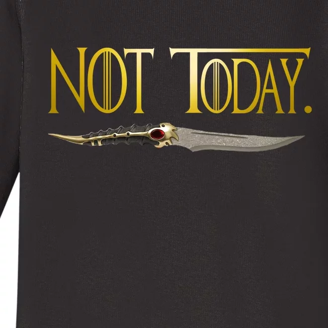 Not Today Limited Edition Baby Long Sleeve Bodysuit