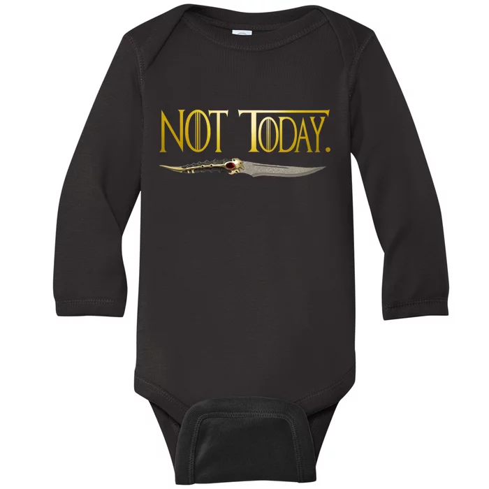 Not Today Limited Edition Baby Long Sleeve Bodysuit