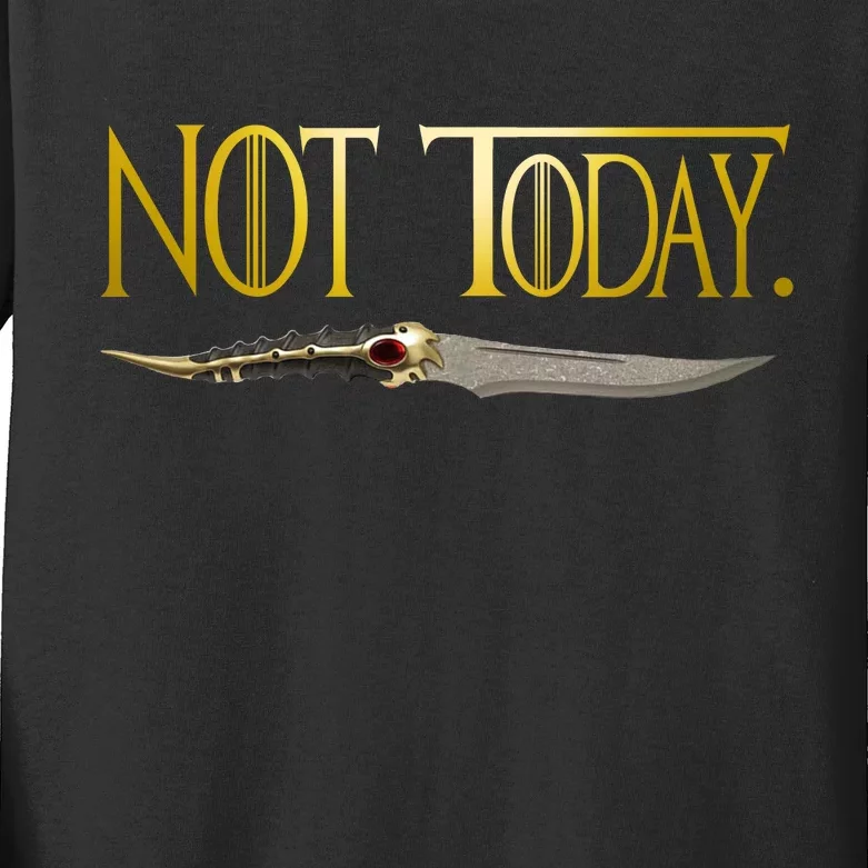 Not Today Limited Edition Kids Long Sleeve Shirt