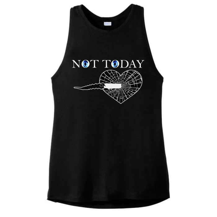 Not Today Night King Slayer Ladies Tri-Blend Wicking Tank