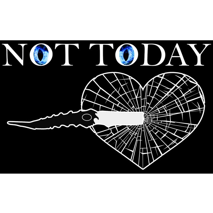 Not Today Night King Slayer Bumper Sticker