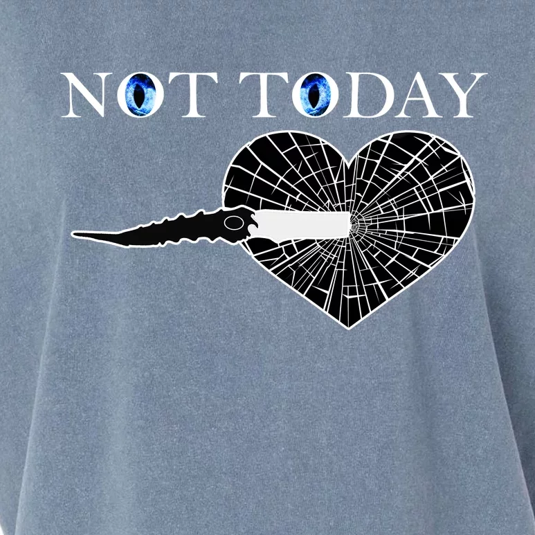 Not Today Night King Slayer Garment-Dyed Women's Muscle Tee