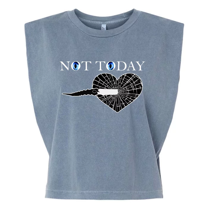 Not Today Night King Slayer Garment-Dyed Women's Muscle Tee