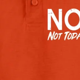 Not Today Satan Dry Zone Grid Performance Polo