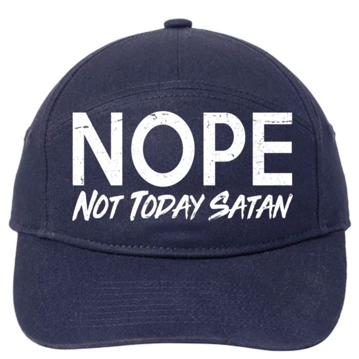 Not Today Satan 7-Panel Snapback Hat