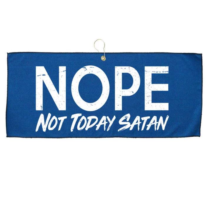 Not Today Satan Large Microfiber Waffle Golf Towel