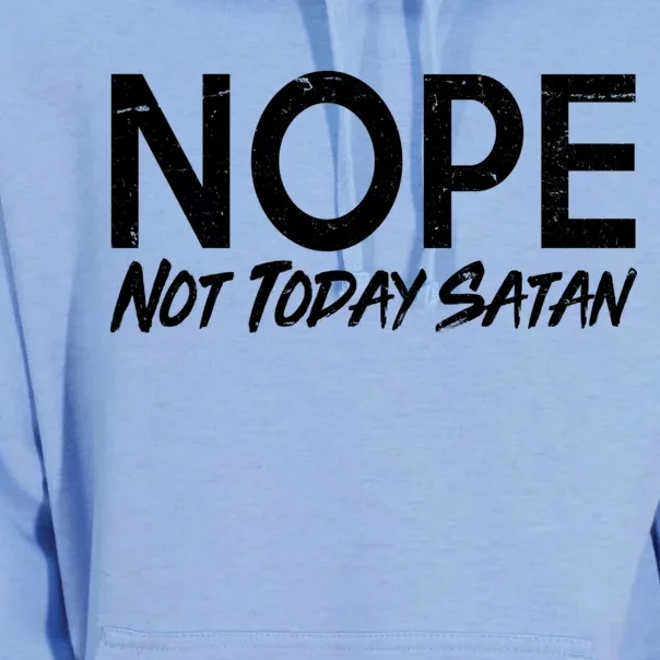 Not Today Satan Unisex Surf Hoodie