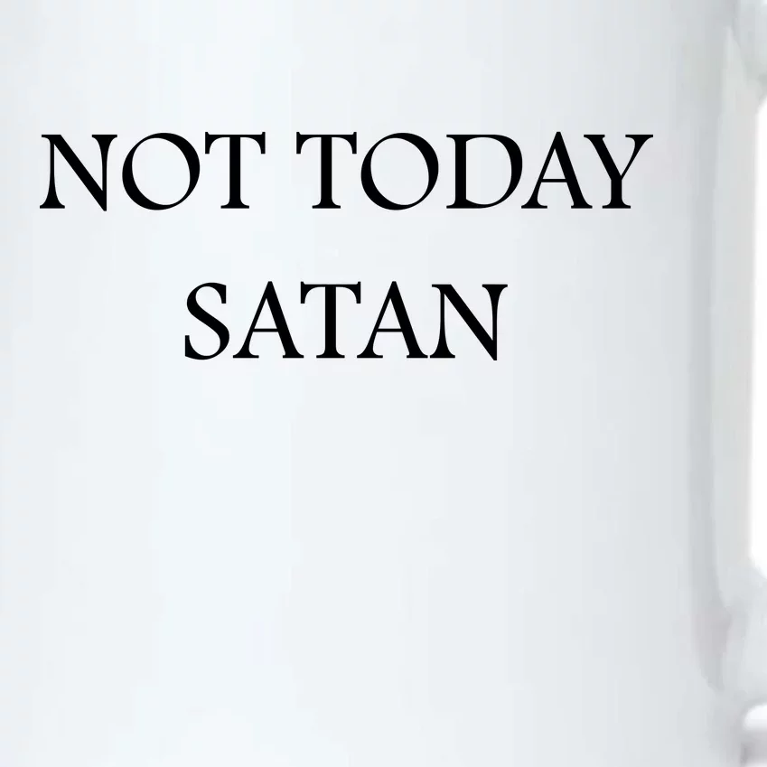 Not Today Satan Funny Devil Black Color Changing Mug