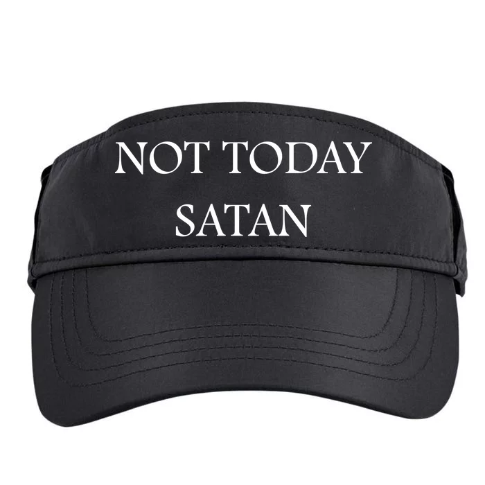 Not Today Satan Funny Devil Adult Drive Performance Visor