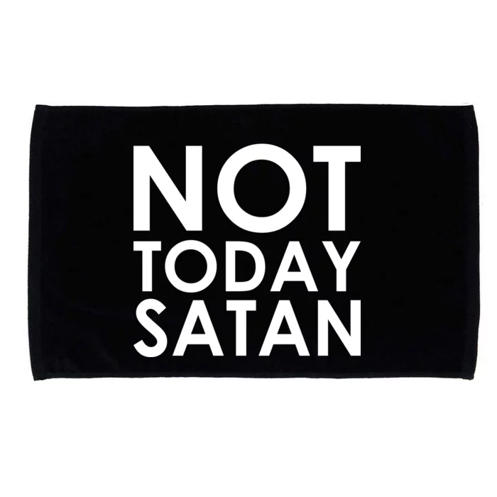 Not Today Satan Text Logo Microfiber Hand Towel