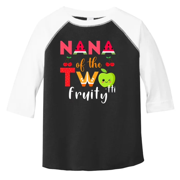 Nana Of the Twotti Frutti 2nd Birthday Party Fruit Themed Toddler Fine Jersey T-Shirt