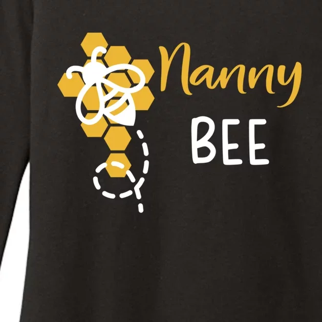 Nanny Of The Bee 1st Birthday Outfit First Bee Day Family Gift Womens CVC Long Sleeve Shirt