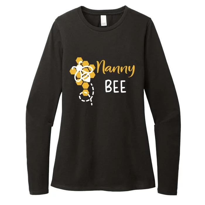 Nanny Of The Bee 1st Birthday Outfit First Bee Day Family Gift Womens CVC Long Sleeve Shirt