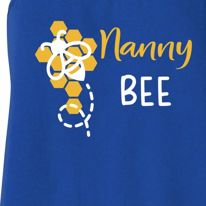 Nanny Of The Bee 1st Birthday Outfit First Bee Day Family Gift Women's Racerback Tank