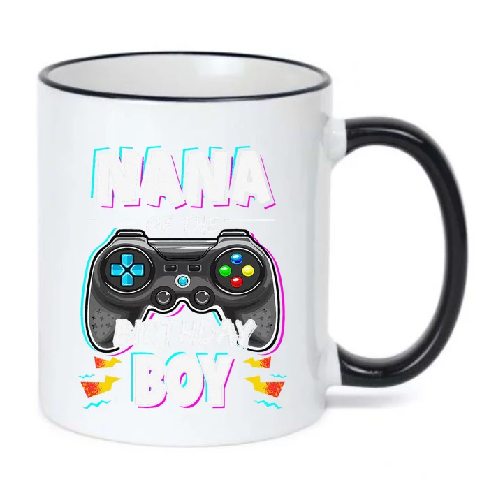 Nana Of The Birthday Boy Video Game Bday Party Gamer Black Color Changing Mug