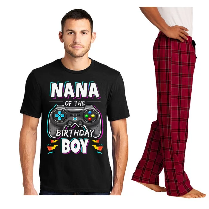 Nana Of The Birthday Boy Video Game Bday Party Gamer Pajama Set