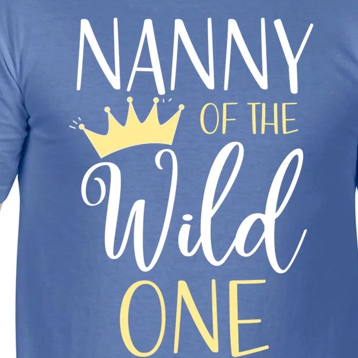 Nanny Of The Wild One First Birthday Matching Family Cool Gift Comfort Colors T-Shirt