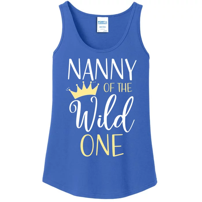 Nanny Of The Wild One First Birthday Matching Family Cool Gift Ladies Essential Tank