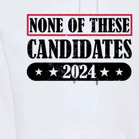 None Of These Candidates 2024 Election President Vote Premium Hoodie