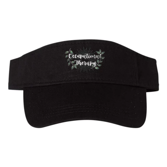 Nature OTA Therapist OT Exercise Leaves Occupational Therapy Valucap Bio-Washed Visor