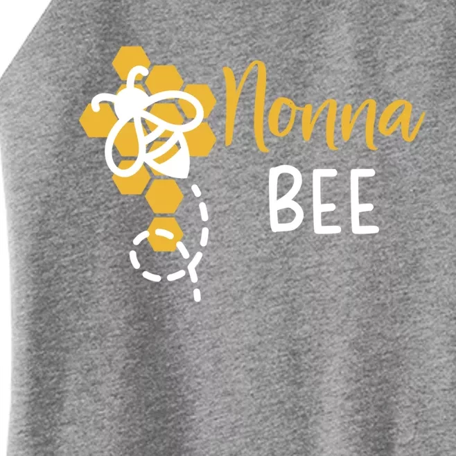 Nonna Of The Bee 1st Birthday Outfit First Bee Day Family Great Gift Women’s Perfect Tri Rocker Tank