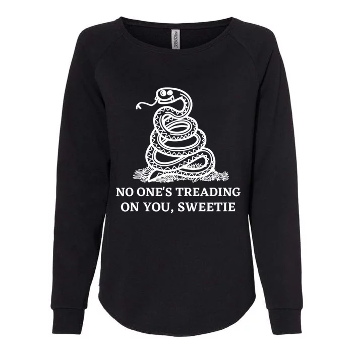 No Ones Treading On You Sweetie Womens California Wash Sweatshirt