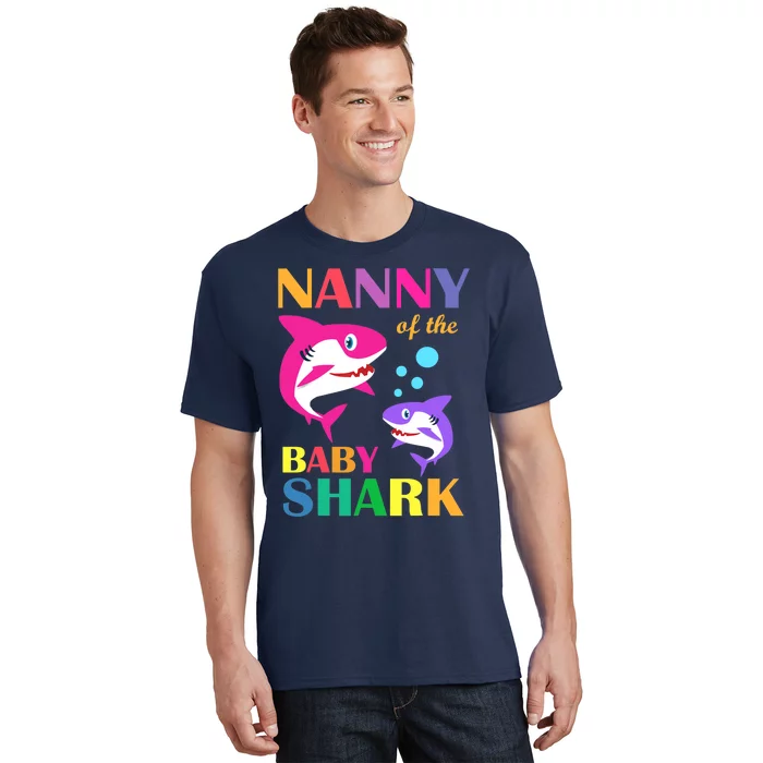 Nanny Of The Baby Birthday Shark Nanny Shark Mother's Day T-Shirt