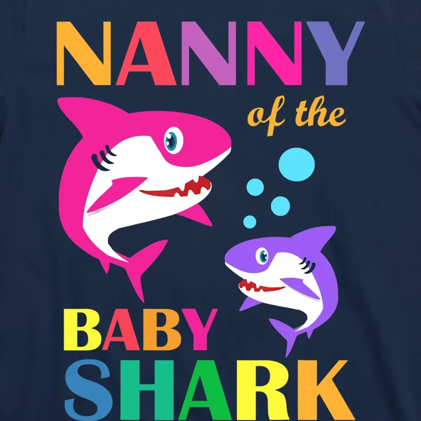 Nanny Of The Baby Birthday Shark Nanny Shark Mother's Day T-Shirt