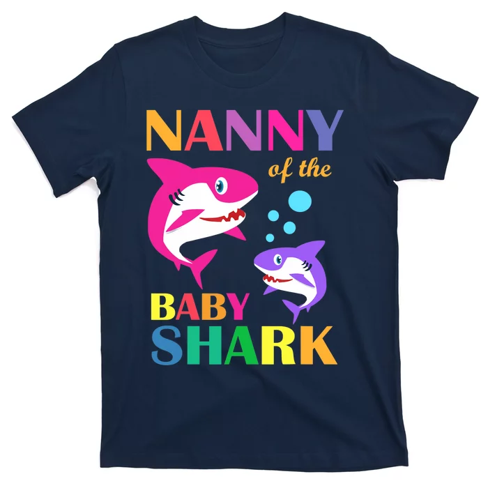 Nanny Of The Baby Birthday Shark Nanny Shark Mother's Day T-Shirt