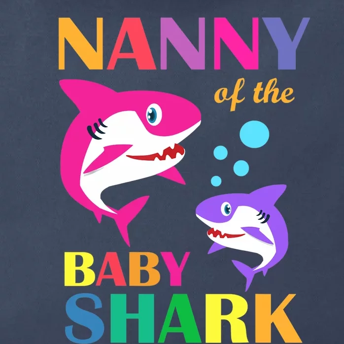 Nanny Of The Baby Birthday Shark Nanny Shark Mother's Day Zip Tote Bag