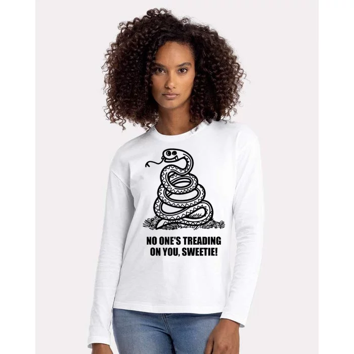 No One's Treading On You Sweetie Womens Cotton Relaxed Long Sleeve T-Shirt