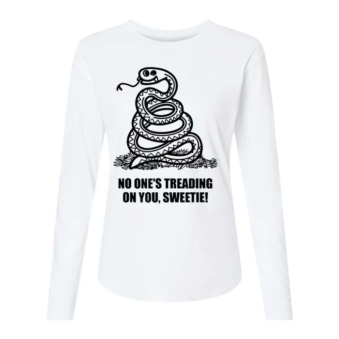 No One's Treading On You Sweetie Womens Cotton Relaxed Long Sleeve T-Shirt