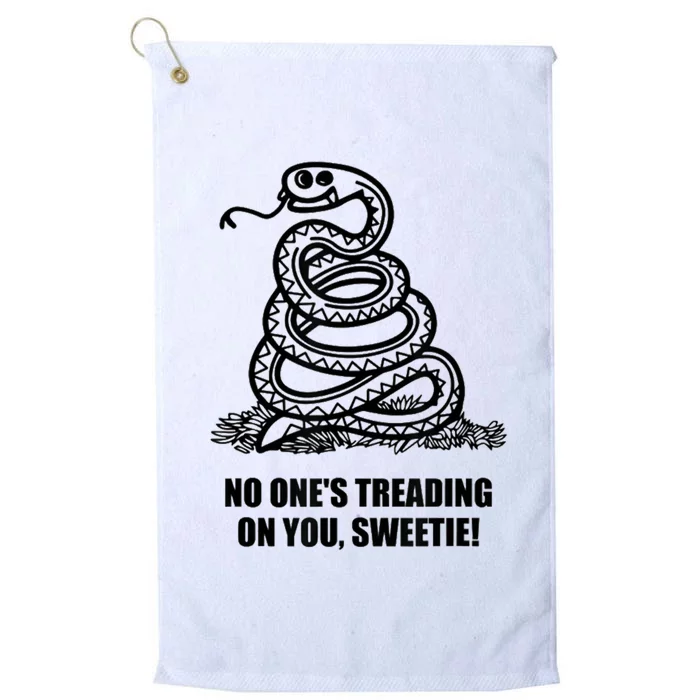 No One's Treading On You Sweetie Platinum Collection Golf Towel