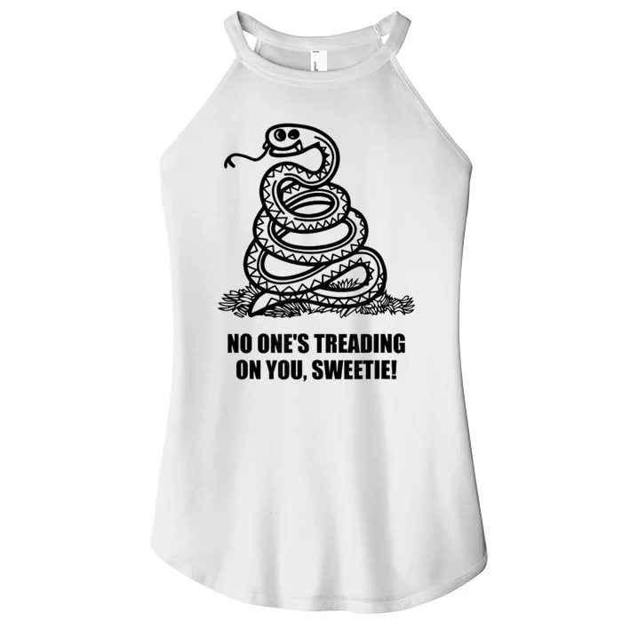 No One's Treading On You Sweetie Women’s Perfect Tri Rocker Tank