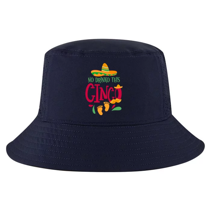 No O This Cinco Cinco De Mayo Pregnancy Announcet Great Gift Cool Comfort Performance Bucket Hat